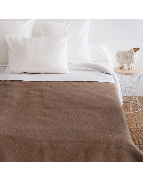 Dubbelzijdige deken van zuiver wol van gebleekte zeem Volta