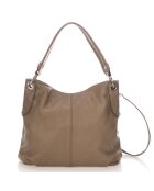 Borsa a tracolla in pelle marrone - 34x14x30 cm