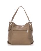 Borsa a tracolla in pelle marrone - 34x14x30 cm