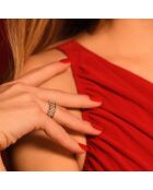 Bague  Arlinda Diamants 0.09 ct or blanc