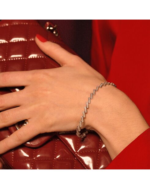 Armband Rechte naar het hart ontroerende diamanten 0,5 kt witgoud