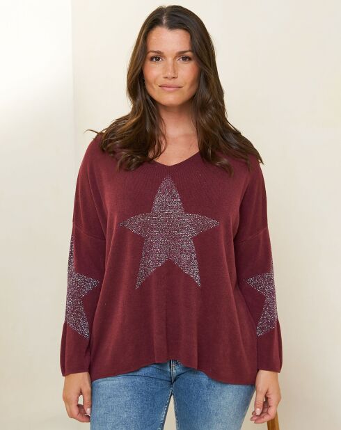 Pull Maelle bordeaux