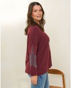 Pull Maelle bordeaux