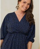 Robe Elisa bleu marine