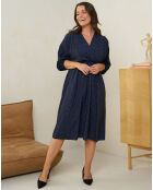 Robe Elisa bleu marine