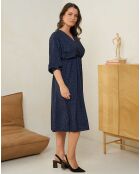 Robe Elisa bleu marine