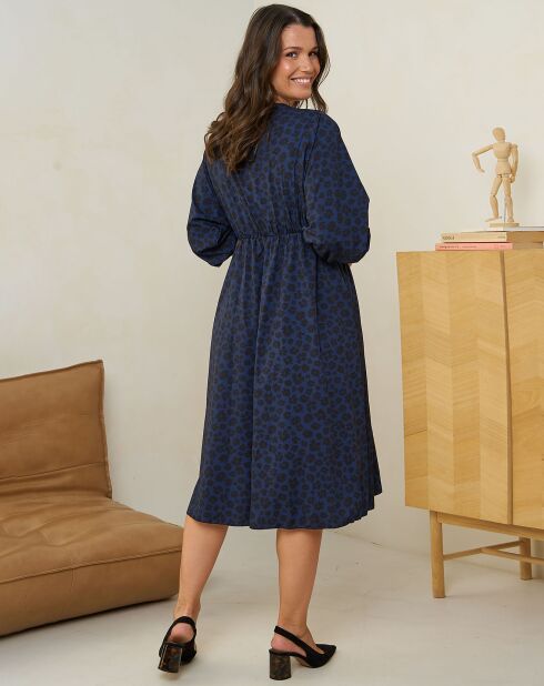 Robe Elisa bleu marine