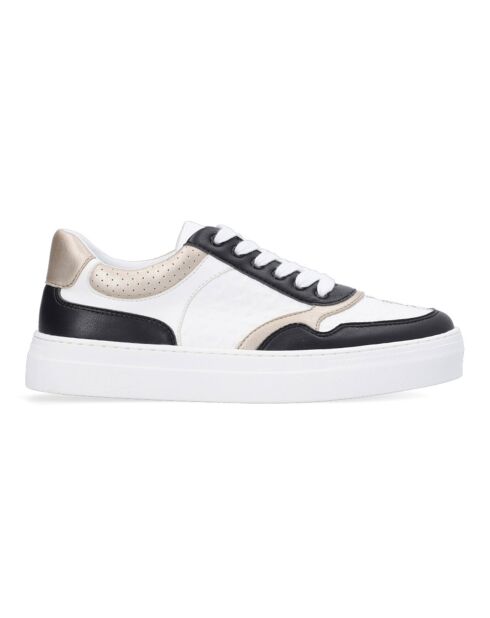 Sneakers Giulia noir/blanc/doré