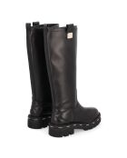 Zwarte leren laarzen voor Valentijn