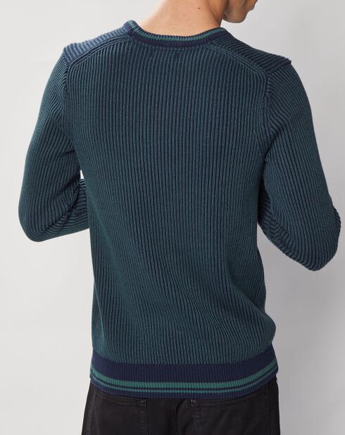 Pull 100% Coton Bio Sicolor vert