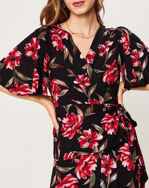 Top Ether noir/rouge