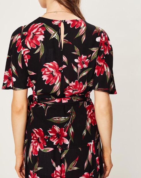 Top Ether noir/rouge