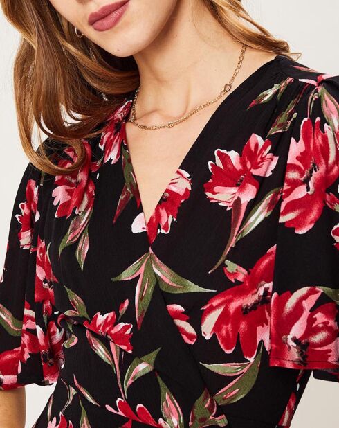 Top Ether noir/rouge