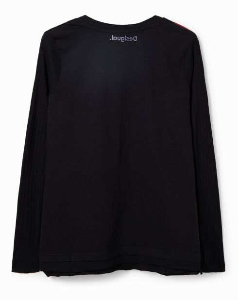Top Fleur black