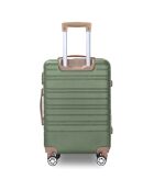 Valise Cabine 4 roues doubles Madeleine 50 cm vert kaki