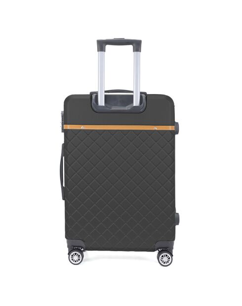 3 Valises 4 roues doubles Odeon 55/65/75 cm noires
