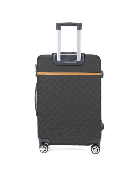 Valise Long Séjour 4 roues doubles Odeon 75 cm noire