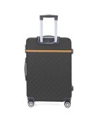 Valise Moyen Séjour 4 roues doubles Odeon 65 cm noire