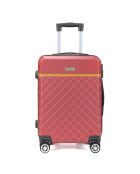 Valise Cabine 4 roues doubles Odeon 55 cm rouge bordeaux