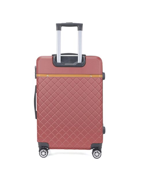 Valise Cabine 4 roues doubles Odeon 55 cm rouge bordeaux