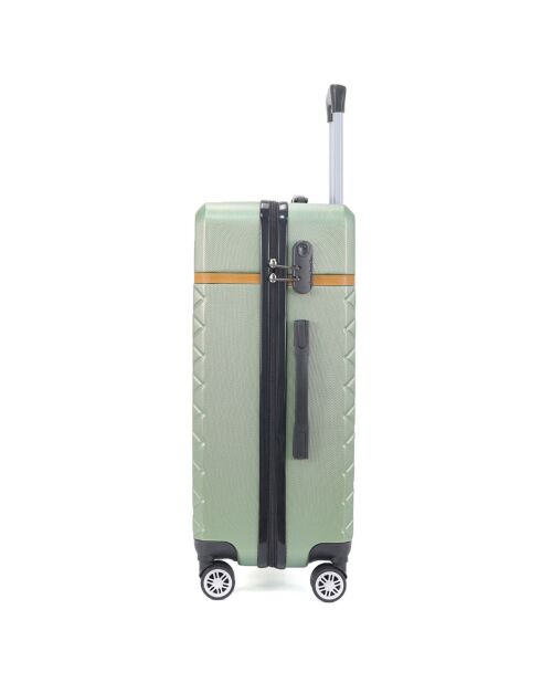 Valise Cabine 4 roues doubles Odeon 55 cm vert kaki