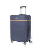 2 Valises 4 roues doubles Odeon 55/75 cm bleu marine
