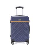 Valise Cabine 4 roues doubles Odeon 55 cm bleu marine