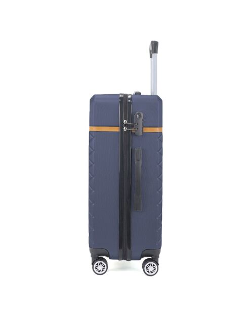 Valise Cabine 4 roues doubles Odeon 55 cm bleu marine