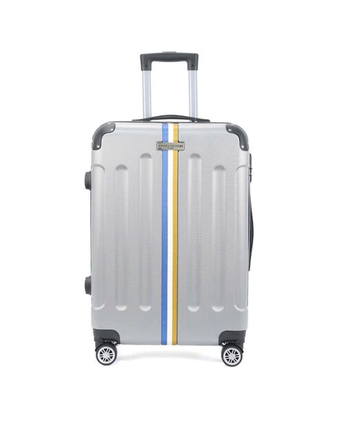 Valise Cabine 4 roues doubles Rivoli 55 cm argentée