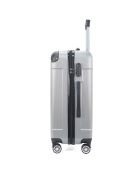 Valise Cabine 4 roues doubles Rivoli 55 cm argentée