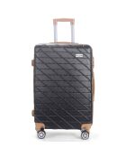 Valise Cabine 4 roues doubles Saint-Germain 55 cm noire