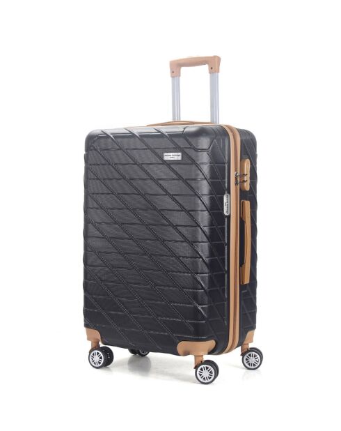 Valise Cabine 4 roues doubles Saint-Germain 55 cm noire