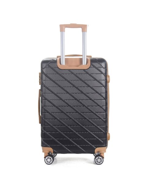 Valise Cabine 4 roues doubles Saint-Germain 55 cm noire