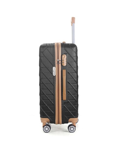Valise Cabine 4 roues doubles Saint-Germain 55 cm noire