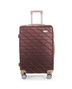Valise Cabine 4 roues doubles Saint-Germain 55 cm rouge bordeaux