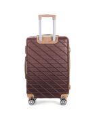 Valise Cabine 4 roues doubles Saint-Germain 55 cm rouge bordeaux