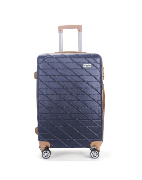 Valise Cabine 4 roues doubles Saint-Germain 55 cm bleu marine