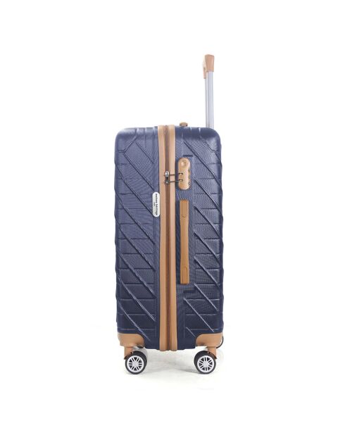 Valise Cabine 4 roues doubles Saint-Germain 55 cm bleu marine