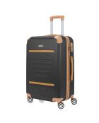 3 Valises 4 roues doubles Trocadéro 55/65/75 cm noires