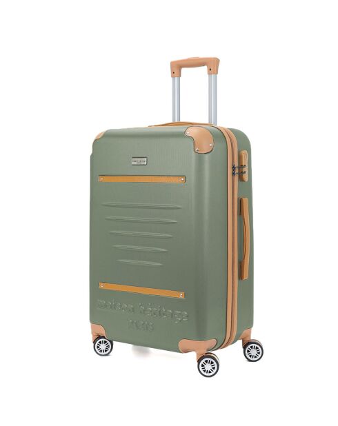 2 Koffer 4 Doppelrollen Trocadero 55/75 cm khakigrün