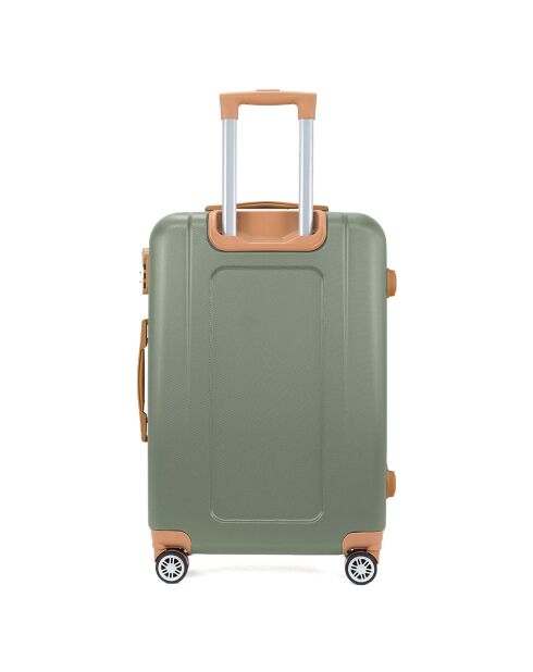 Maleta Trocadero Long Stay con 4 ruedas dobles, 75 cm, verde caqui