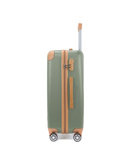 Trocadero Mittelgroßer Reisekoffer mit 4 Doppelrollen, 65 cm, khakigrün