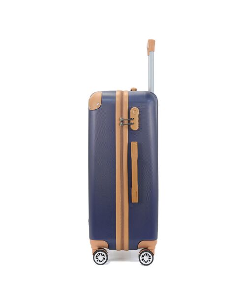 3 koffers 4 dubbele wielen Trocadero 55/65/75 cm marineblauw