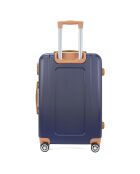 3 koffers 4 dubbele wielen Trocadero 55/65/75 cm marineblauw