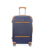 Trocadero Mittelgroßer Reisekoffer mit 4 Doppelrollen, 65 cm, marineblau