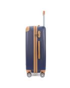 Trocadero Mittelgroßer Reisekoffer mit 4 Doppelrollen, 65 cm, marineblau