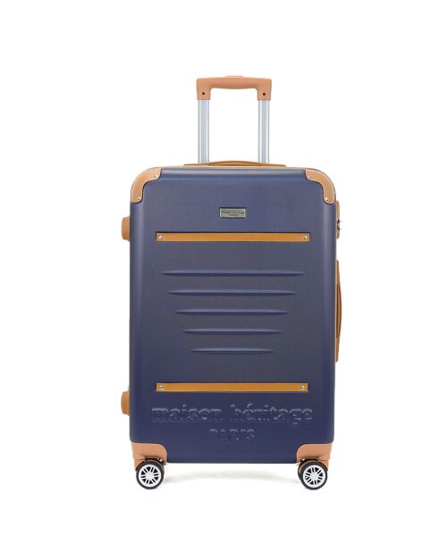 Valise Cabine 4 roues doubles Trocadéro 55 cm bleu marine