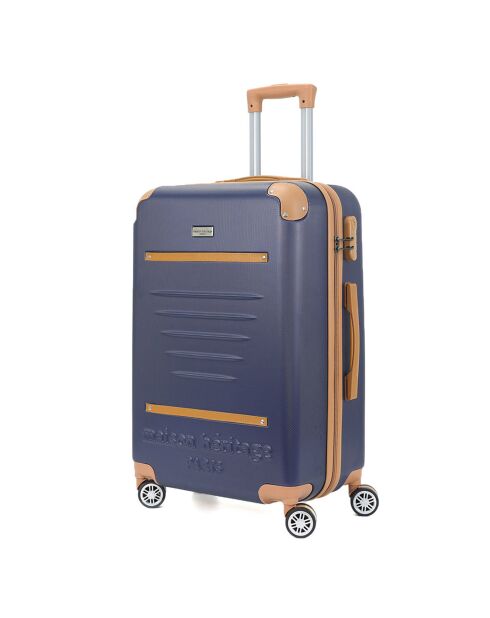 Valise Cabine 4 roues doubles Trocadéro 55 cm bleu marine