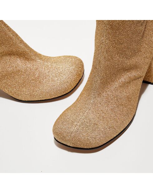 Bottines Aria dorées - Talon 7,5 cm