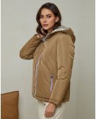 Doudoune Charlotte taupe